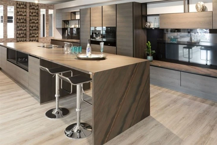 Elegant Brown Quartzite kitchen  design