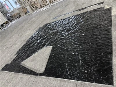 黒い大理石の 3D パネル